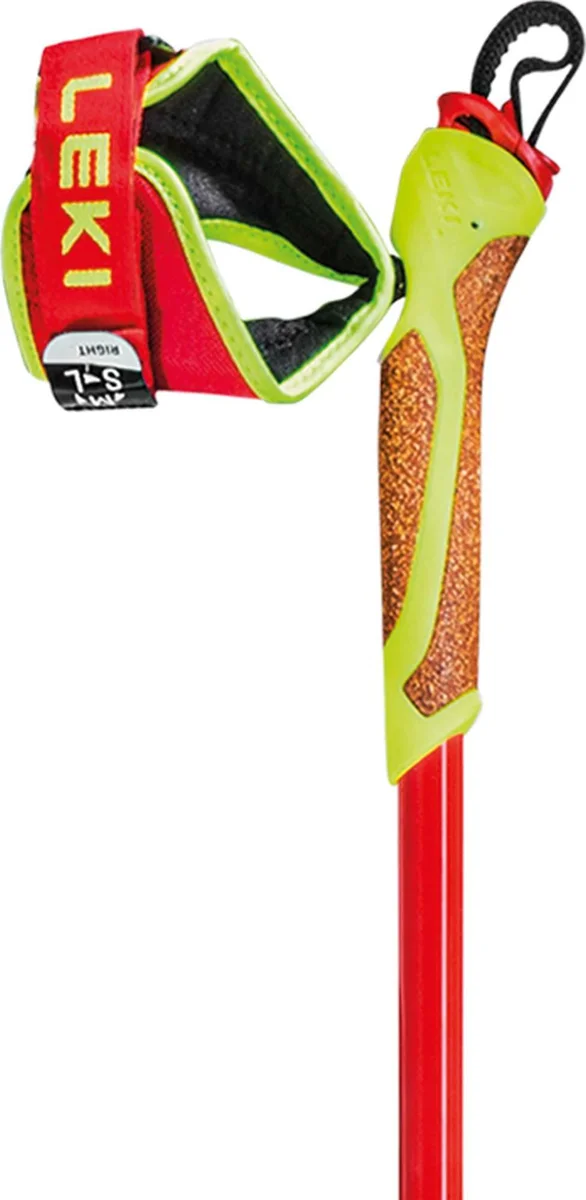 Leki HRC max FRT, bright red-neonyellow-carbon structure sífutó felszerelés (bright red-neonyellow-carbon structure), 2. nézet