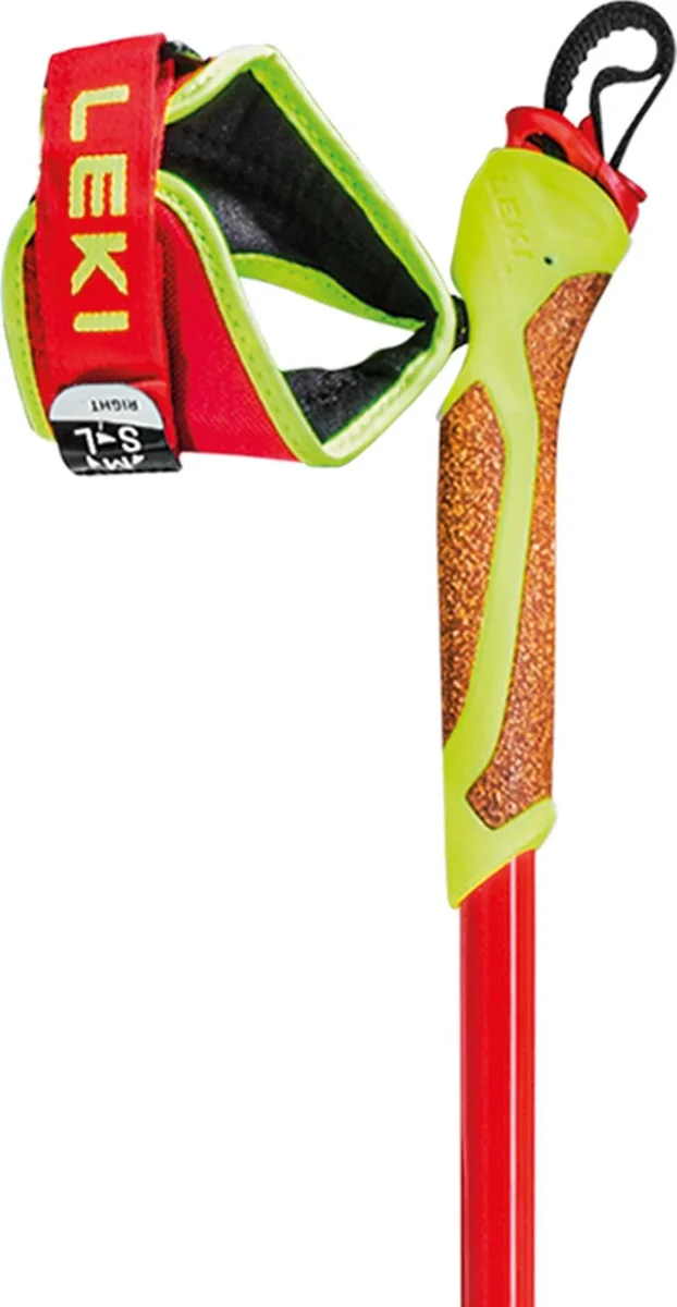 Leki HRC max FRT, bright red-neonyellow-carbon structure sífutó felszerelés (bright red-neonyellow-carbon structure), 2. nézet