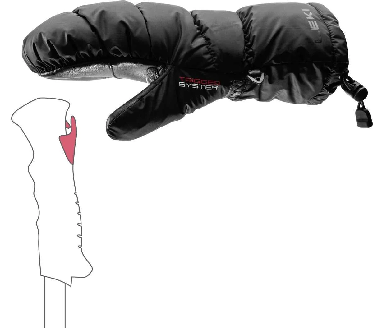 Leki Glace 3D Women Mitt síruha (black), 2. nézet