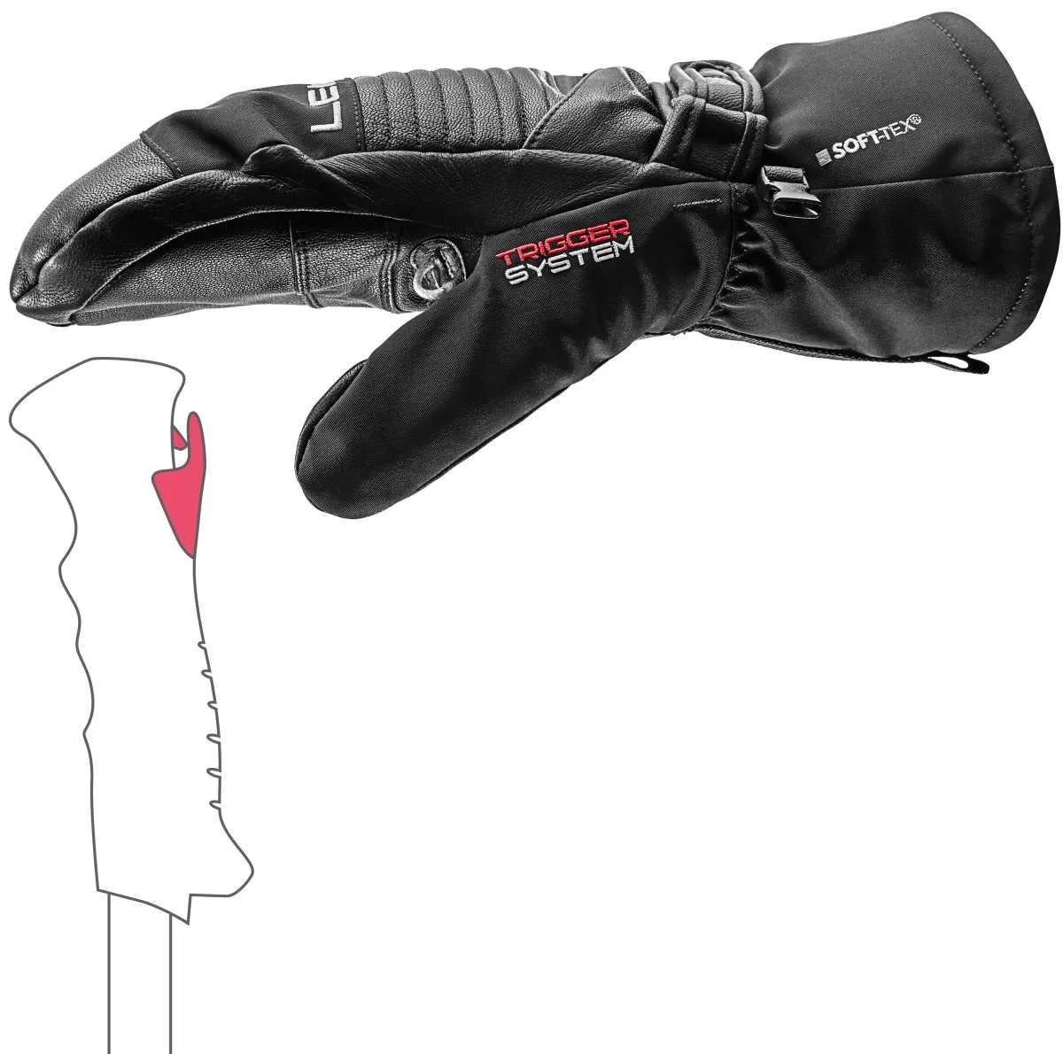 Leki Xplore XT 3D Mitt síruha (black), 3. nézet