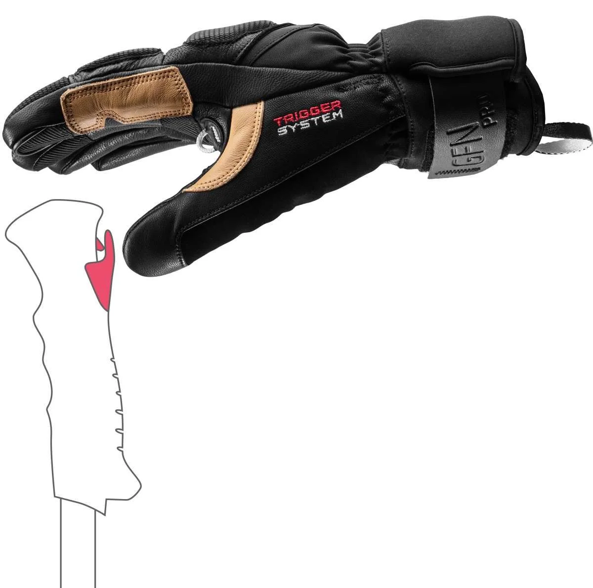 Leki Griffin Pro 3D síruha (black-tan), 3. nézet