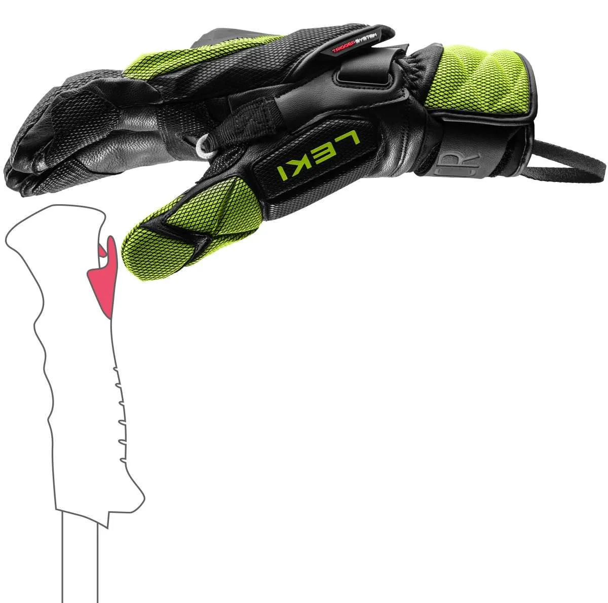 Leki WCR Venom GS 3D Lobster, black-ice lemon síruha (black-ice lemon), 3. nézet