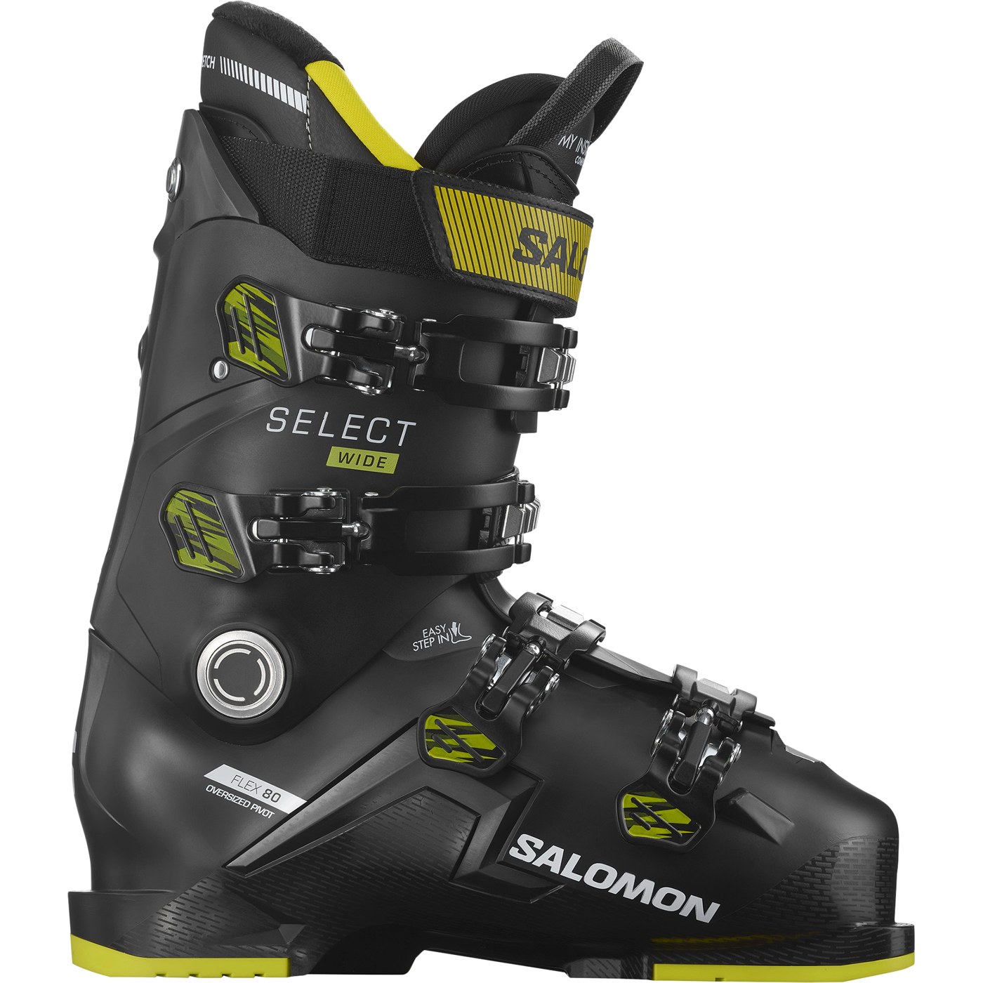 Salomon Select 80 Wide sícipő (Black/Acid Green), 1. nézet