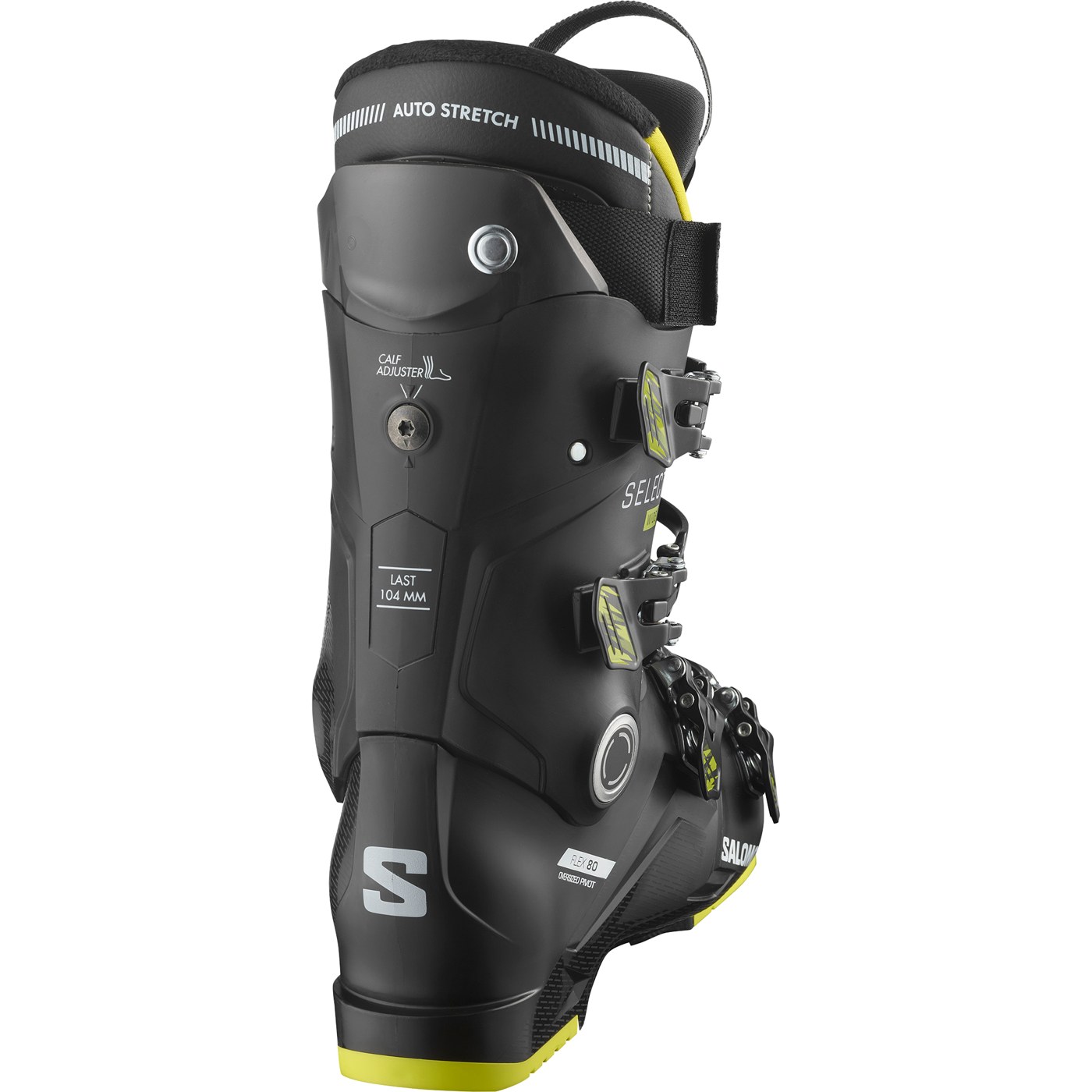 Salomon Select 80 Wide sícipő (Black/Acid Green), 2. nézet