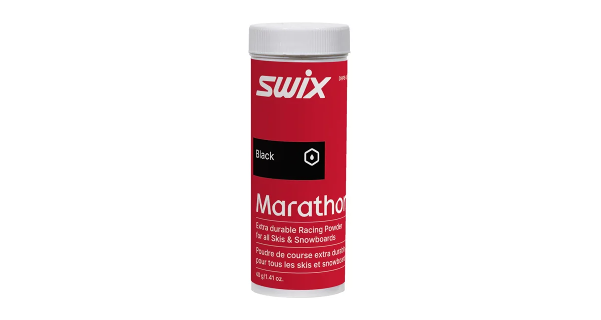 Swix Glide wax Marathon Black Powder, 40g