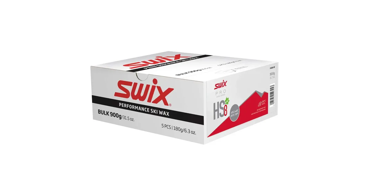 Swix Glide wax HS8 Red -4°C/+4°C, 900g