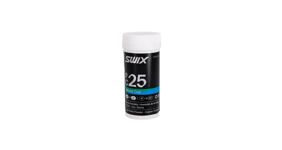Swix Glide wax PC25 WC Powder Coarse Dry 20g