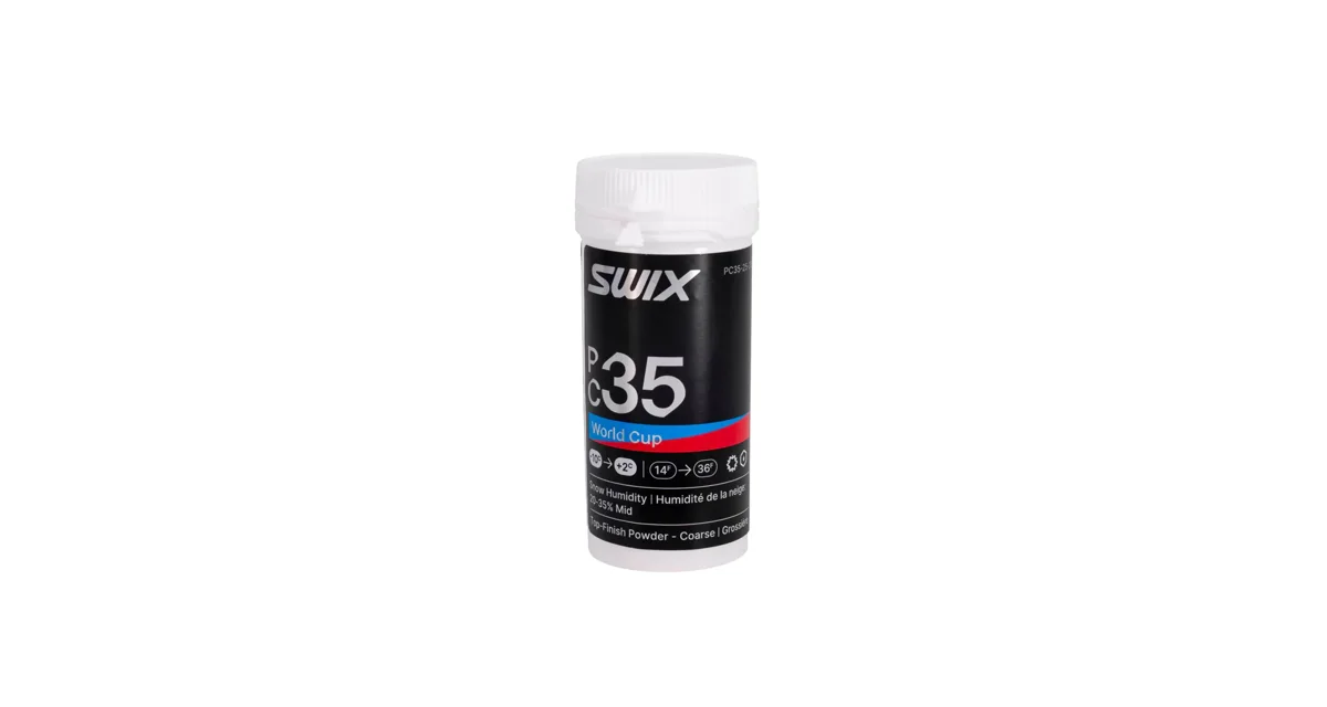 Swix Glide wax PC35 WC Powder Coarse Mid 20g
