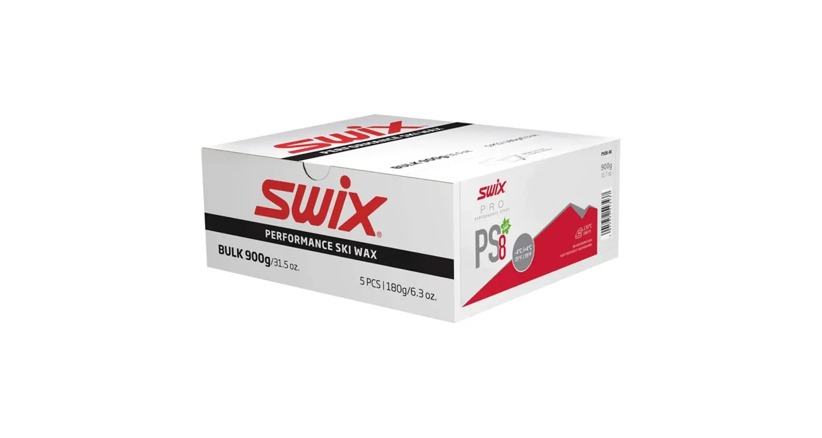 Swix Glide wax PS8 Red -4°C/+4°C, 900g