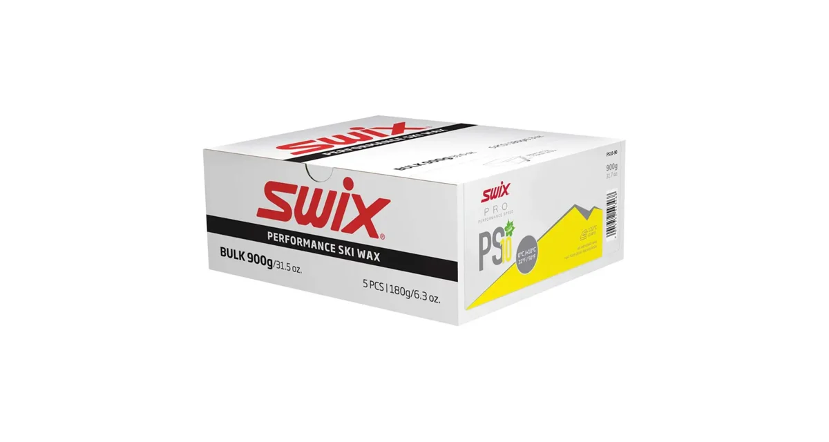 Swix Glide wax PS10 Yellow 0°C/+10°C, 900g