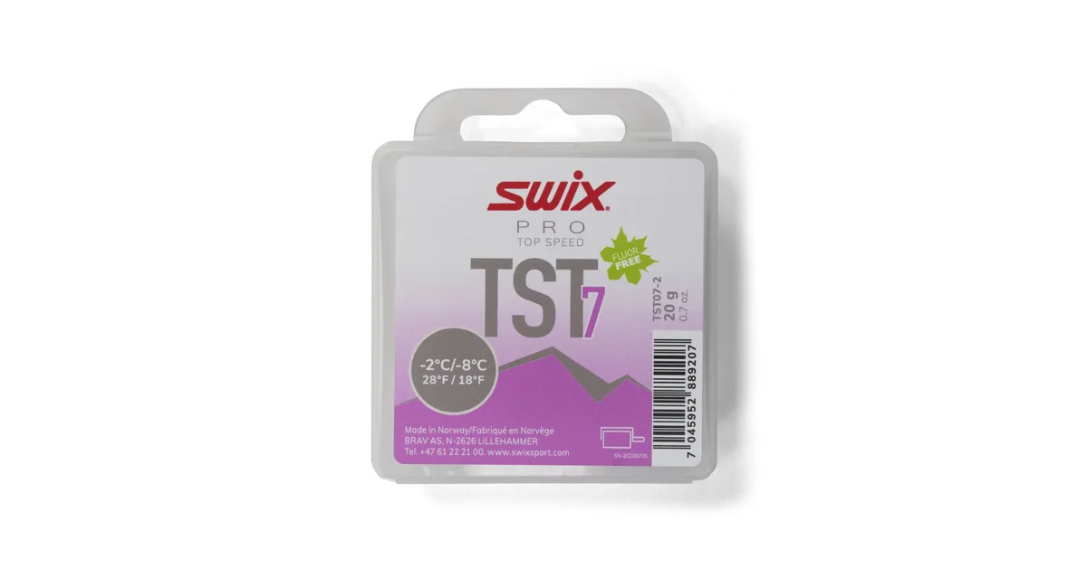 Swix Glide wax TS7 Turbo Violet, -2°C/-7°C, 20g