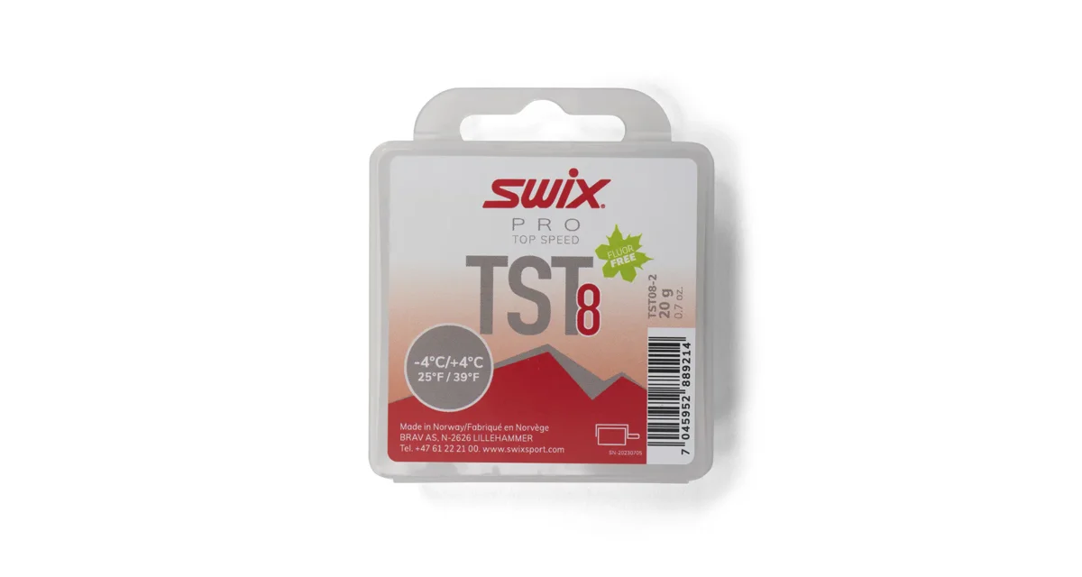 Swix Glide wax TS8 Turbo Red, -4°C/+4°C, 20g