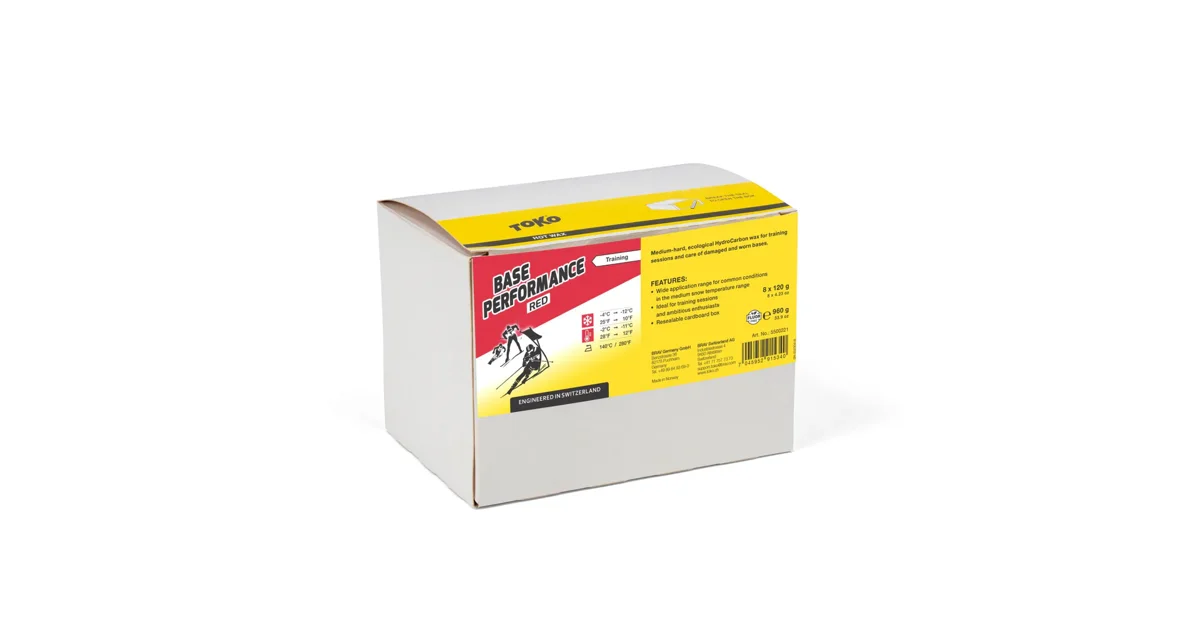 Toko Glide wax Base Performance,red,-2°C/-11°C,960g, 2. nézet
